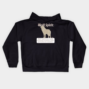 Spirit Animal-Wolf Kids Hoodie